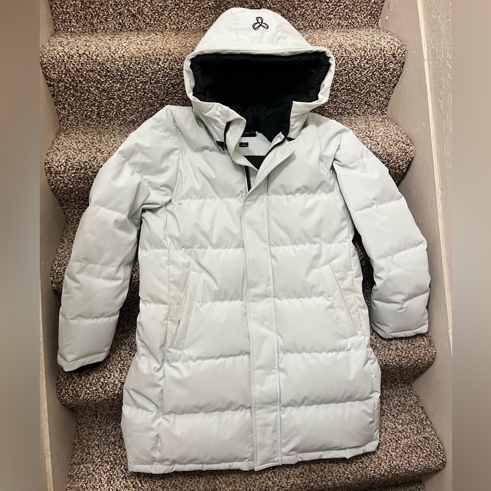 Aritzia Powder Parka in Teacup Blue